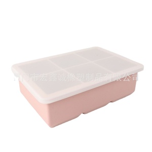 Bandeja de Hielo Cuadrada Grande de Silicona de Grado Alimenticio para el Hogar, Antiderrames, Fácil de Desmoldar, con Cuatro/Seis/Ocho Rejillas, Venta Caliente 2024 - Product Image 5