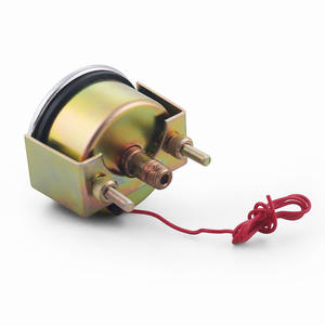 Manomètre de pression d'huile mécanique de 52 mm (2 pouces) 0-150 PSI/0-10 bar, composants en acier inoxydable, laiton et plastique, réglage manuel, alarme - Product Image 3