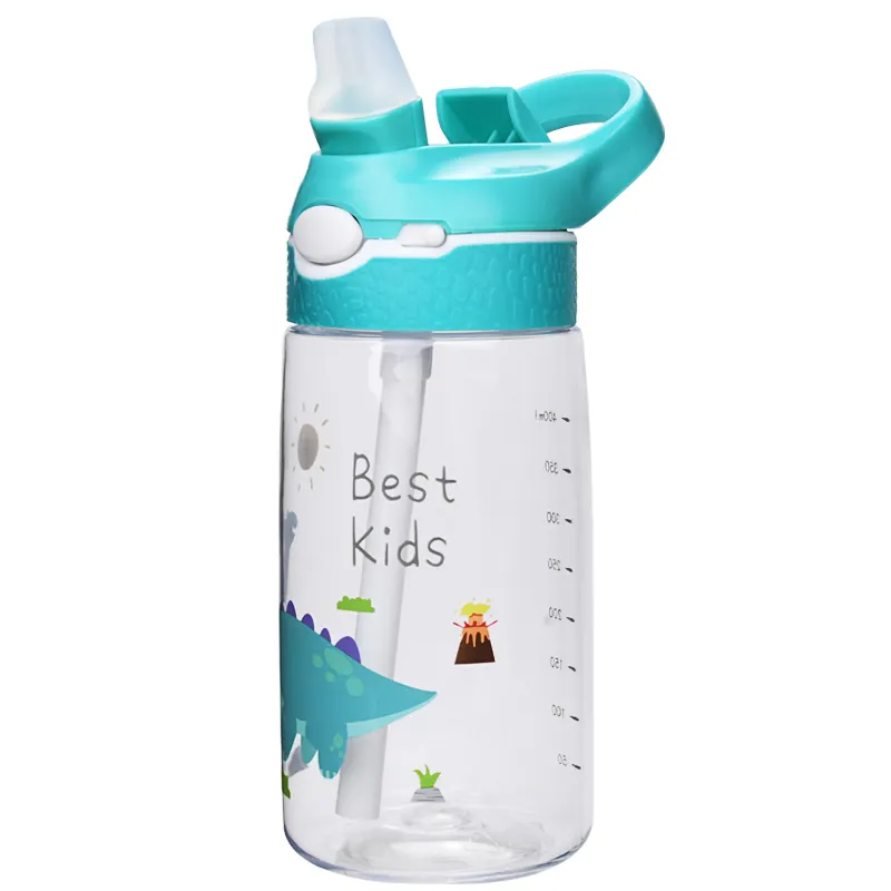 Aohea moda marka çocuk saman fincan plastik su şişeleri bebek karikatür Ncreative öğrenci su ısıtıcısı su şişeleri okul çocuklar