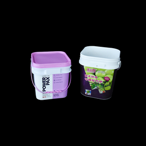 Supplier Wholesale Cheap 5l/10l/15l/20l Customizable Colors Square Multi-Purpose <b>Plastic</b> Bucket for Multipurpose - Product Image 4