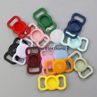 Coque en silicone souple anti-perte pour AirTag, style minimaliste, motif animal, compatible avec les colliers pour chats et chiens Apple AirTag