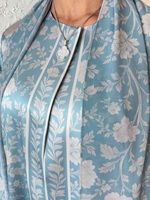Mexizo 2026 Nouvelle Collection Printemps – Abaya de Luxe en Laine Pashmina pour Femme, Style Dubaï, Robe Musulmane Modeste avec Hijab et Imprimé Floral