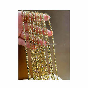 18Kゴールド アンカーロープチェーンネックレス - 3層デザイン、日常使いに最適な防水ジュエリー - Product Image 2