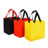 Herbruikbare, ecovriendelijke, grote boodschappentas van non-woven materiaal voor supermarkten, boodschappen, kleding, fruit, cadeaus en dagelijks gebruik