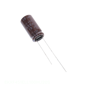 Condensateur à électrolyte aluminium autorisé par le distributeur, 10 µF 20% 450V RADIAL TH, 10 µF à travers trou, EKXF451ELL100MJ20S - Product Image 1