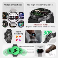 Reloj Inteligente E6 al por Mayor con Pantalla Táctil, Resistente al Agua, ECG, Llamadas, Monitoreo Deportivo y de Salud para Hombres