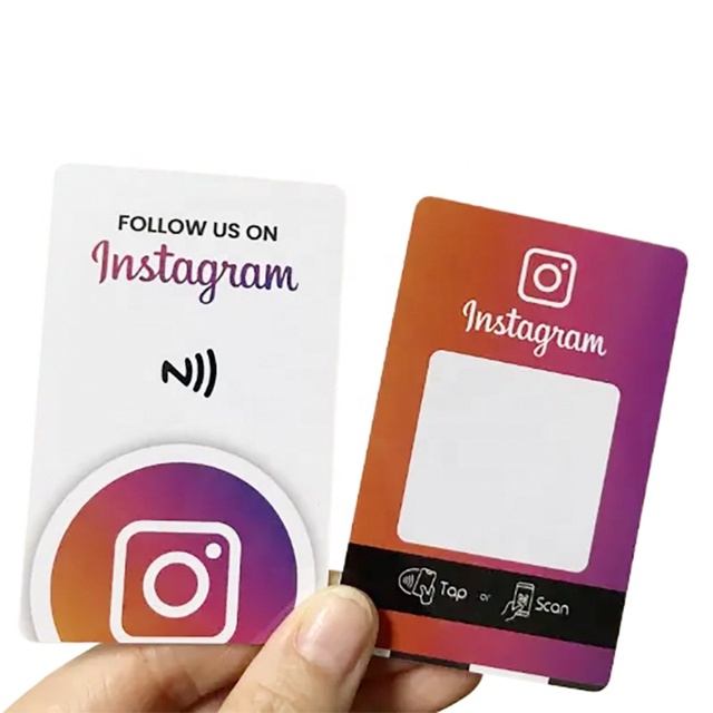 Customize 13.56MHZ NFC Business Card Programmable QR Code Google Play Gift Card