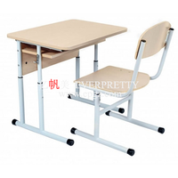 Ensemble scolaire individuel de haute qualité mobilier scolaire siège unique chaise de bureau d'étudiant chaise de salle de classe et bureau