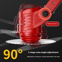 Tondeuse à gazon électrique sans fil rechargeable, multifonctionnelle, industrielle, pour usage domestique, avec fonction de désherbage au lithium