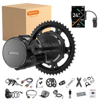 Kit de conversion de vélo électrique, nouveau moteur Bafang Mid Drive CANBUS 48V 250/500/750W, kit vélo électrique 68-73MM avec batterie en option