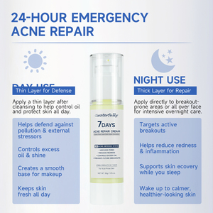 Crème apaisante 64% - Soin instantané contre l'acné - Apaise les peaux sensibles - Soin coréen pour la peau - Crème réparatrice contre l'acné à l'<span class=keywords><strong>acide</strong></span> <span class=keywords><strong>salicylique</strong></span> - Product Image 4
