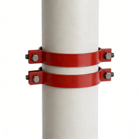 Serre-tuyau en carbone de qualité supérieure, très résistant |   Collier de serrage poli antirouille pour la protection incendie, l'industrie chimique et les systèmes de production d'énergie