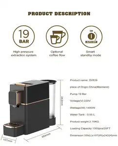 Hot Selling Automatic Cappuccino Espresso Coffee Maker Machine For Home Use