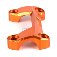 RTS pour K DUKE 125 DUKE 200 DUKE 390 Moto Orange CNC Aluminium Rehausseurs de Guidon avec Collier de Fixation Supérieur