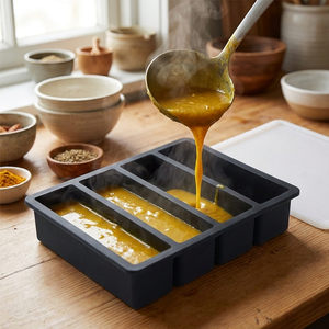 <span class=keywords><strong>Moule</strong></span> à glaçons rectangulaire réutilisable pour fruits, en silicone sans BPA, avec couvercles, pour congélateur - Product Image 2