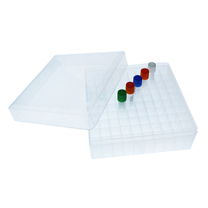 1.8mL 2mL 81ウェルズ<span class=keywords><strong>100</strong></span>ウェルズ<span class=keywords><strong>PP</strong></span>プラスチック極低温凍結冷凍庫クライオバイアルストレージチューブクライボックラックボックス - Product Image 1