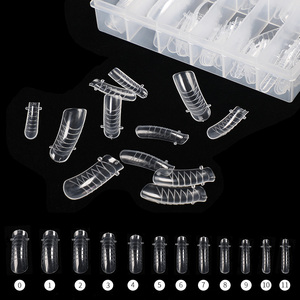 12 Tailles, Logo Personnalisé, Formes Doubles en Gel PP pour Ongles, Moules d'Extension Rapide pour Manucure - Product Image 2