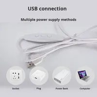 Rondelle de lumière tricolore USB 5V RV LED moderne ultra-mince lumière d'armoire à trois couleurs gradation de température pour l'éclairage de garde-robe de vin