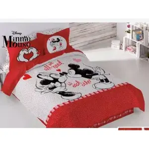 Ensemble de housse de couette Minnie 8 pièces, literie imprimée de dessins animés pour enfants - Product Image 4