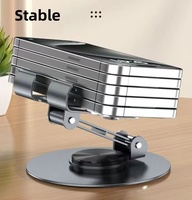 Tendance métal support de téléphone portable pliable pour iPad pour Samsung étui pour tablette 360 ° Rotation support réglable bureau de téléphone portable