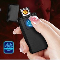 Briquet électrique rechargeable portable tactile coupe-vent Mini USB 2024 pour homme – Idéal comme cadeau