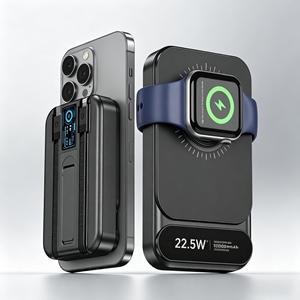 Batería Externa Portátil Mini Ultrafina de 5000 mAh con Logotipo Personalizable, Magnética para Carga Inalámbrica Segura, Batería Externa de 10000 mAh para 15 Pro Max - Product Image 1