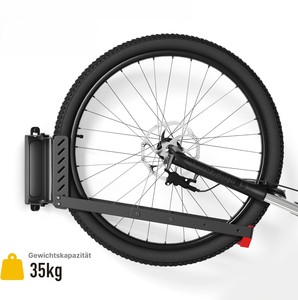 Xe đạp Wall Mount Rack không gian tiết kiệm xe đạp Wall Mount có thể gập lại và điều chỉnh xe đạp Wall Mount mail đặt hàng đóng gói - Product Image 3