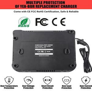 Stasiun Pengisi Daya Baterai Port Ganda Kompatibel dengan Baterai Lithium Mil Waukes 18V <span class=keywords><strong>M</strong></span> 18S Pengisi Daya Baterai Cepat dengan 2 Port USB - Product Image 5