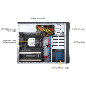 Estación de Trabajo Supermicro Sys-531a-i, Xeon W-2400, Ddr5, Nvme, Ai, Diseño 3D, Sys-531a-i - Product Image 3