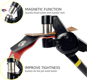 مجموعة أدوات لكمة ثقوب العيينة 10-أداة لكمة الحرف الجلدية لصانع اللافتات - Product Image 2