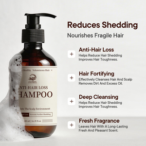 Champú Orgánico, Natural, Sin Crueldad, con Extractos Herbales, Nutritivo, Anticaída, Fortalecedor para Cabello Fino, Reduce la Caída del Cabello - Product Image 6