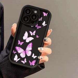 เคสสำหรับ iPhone 17 Pro Max ดีไซน์ลายผีเสื้อสีม่วงด้านแบบพรีเมียม ตัดเย็บอย่างแม่นยำ ปกป้องเต็มรูปแบบ กันกระแทก - Product Image 5