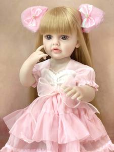 Lindo dulce esmaltado niña <span class=keywords><strong>reborn</strong></span> bebé ojos grandes serie látex bebé niña juguetes delicado lavable - Product Image 4
