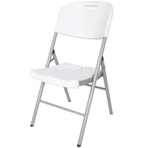 新设计户外椅子白色塑料折叠椅轻质活动Hdpe椅子