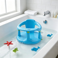 Siège de bain pour bébé nouveau-né multifonction antidérapant en forme d'anneau en plastique Wanze