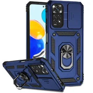 Armure anneau support Push coques de téléphone pour Redmi <span class=keywords><strong>Note</strong></span> 11 10 9 <span class=keywords><strong>8</strong></span> Pro Ma 9S Prime Poco X3 NFC X4 M4 4G 5G 11 11T couverture - Product Image 1