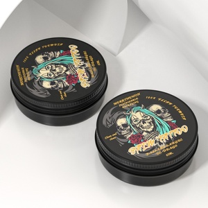 60ml 2oz Round OEM Cosmetic Tin Aluminum Jar with Screw Cap for Beard Balm Lotion Wigs - Product Image 6