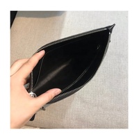 Sac à main en cuir de crocodile véritable exotique de haute qualité au design classique pour hommes DICHLE 7 pouces avec fermeture à glissière