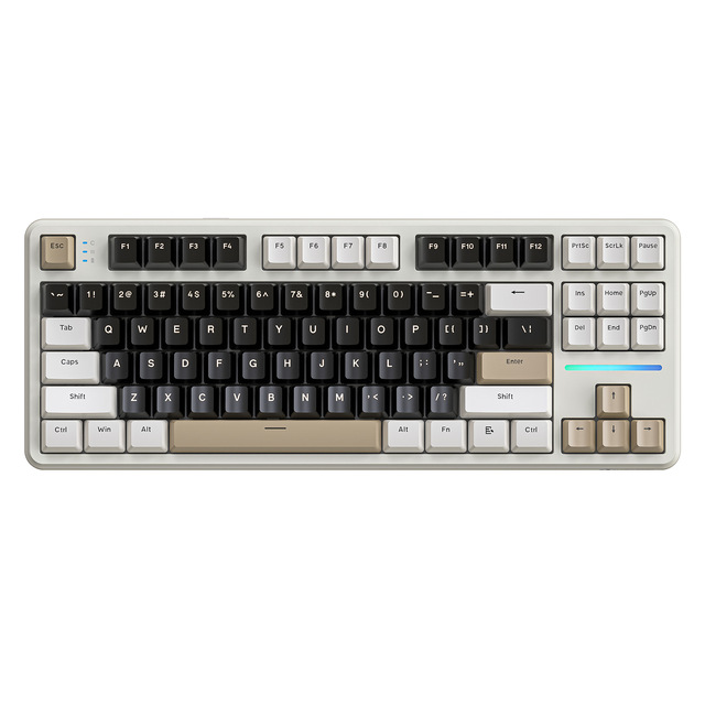Attack Shark X87 TKL Tri-mode Wireless Keyboard Gasket Structure RGB Backlit Side Printed PBT Keycap Mechanical Gaming Keyboard