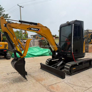 Mini-excavatrice d'occasion SY35U 3,5 tonnes, 98% neuve, moteur 3TNV88, pompe, roulement, conception primée, bras, patin en caoutchouc, pince de préhension - Product Image 4