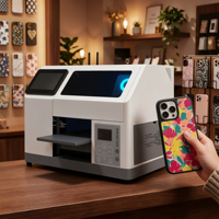 Imprimante UV H5 pour coques de téléphone à dessin IA DIY en ligne, machine d'impression à plat A5 pour la maison et les petites entreprises