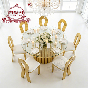 Sillas de Comedor Modernas y Duraderas de Acero Inoxidable Dorado de Lujo con Cuero PU para Bodas en Hoteles, para Uso en Exteriores y Salas de Estar - Product Image 6