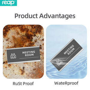 Reap 3173 Manda 210*90mm Aluminium Acrylique Bureau Badge Intérieur <span class=keywords><strong>Mural</strong></span> Autocollant <span class=keywords><strong>Porte</strong></span>-Panneau Affichage INFO Affiche <span class=keywords><strong>Porte</strong></span>-<span class=keywords><strong>Porte</strong></span> - Product Image 6