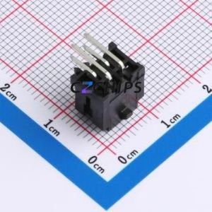 43045-4AWS-02 Wire-to-Board Pin Header Bent Lead Through Hole,P=3mm Connector 2x2P 3mm Right Angle Insert 4P - Product Image 2