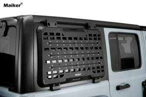 Внешние аксессуары, алюминиевая панель расширения бокового окна с направляющей для <span class=keywords><strong>Jeep</strong></span> Wrangler JL Maiker от производителя - Product Image 2