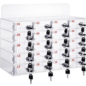 Tốt nhất bán nhiều ngăn Acrylic điện thoại di động lưu trữ an toàn hộp <span class=keywords><strong>Locker</strong></span> - Product Image 1