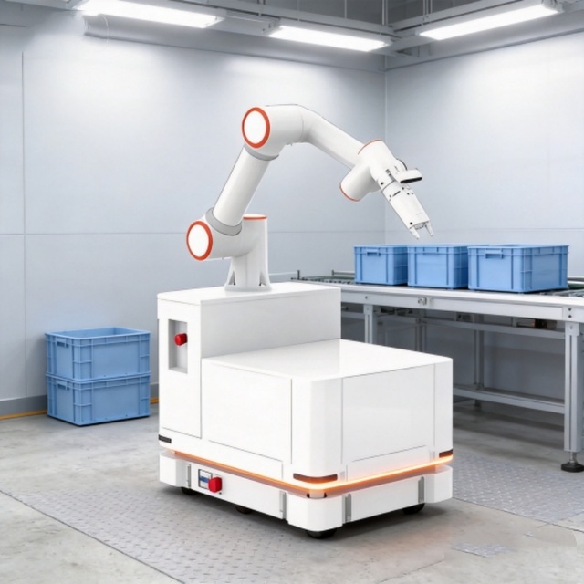 6 Axis Industrial Robot Intelligent Collaborative Robot Arm with Automatic Electric Gripper for Factory Automation