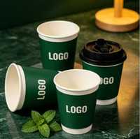 Gobelet en carton noir pour café chaud avec couvercle en PP, personnalisable avec logo, fourni par l'usine