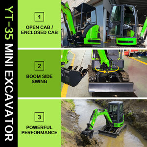 Mini-Bagger 3,5 Tonnen Hydraulischer Bagger Langlebige Kompaktmaschine mit Kubota-Motor für Landwirtschaft und Garten Maßgeschneiderter Mini-Bagger - Product Image 2