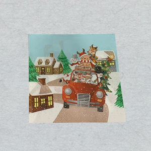 Serviettes de table à motif de figurines de <span class=keywords><strong>pain</strong></span> <span class=keywords><strong>d</strong></span>'<span class=keywords><strong>épice</strong></span>s pleine page, série de Noël 33*33, idéales pour les occasions de célébration - Product Image 4